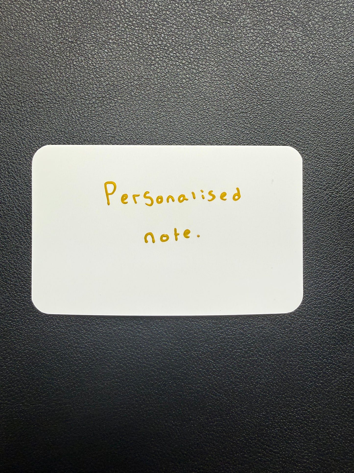 Personalised Note