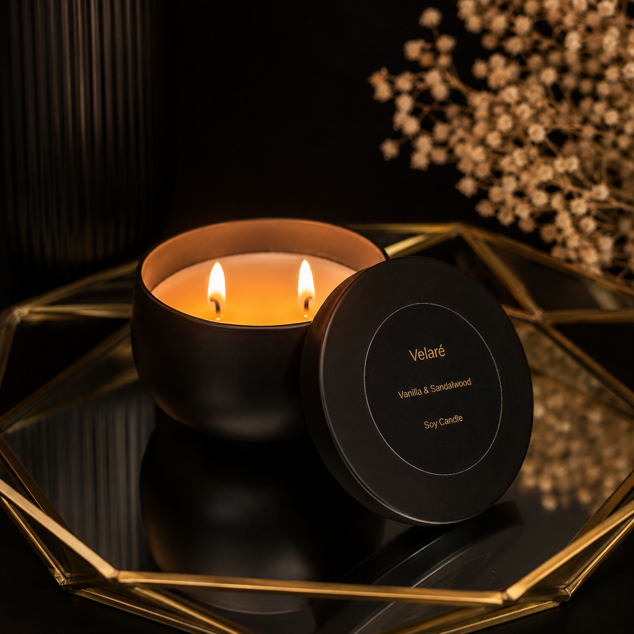 Velaré Sandalwood & Vanilla Soy Candle